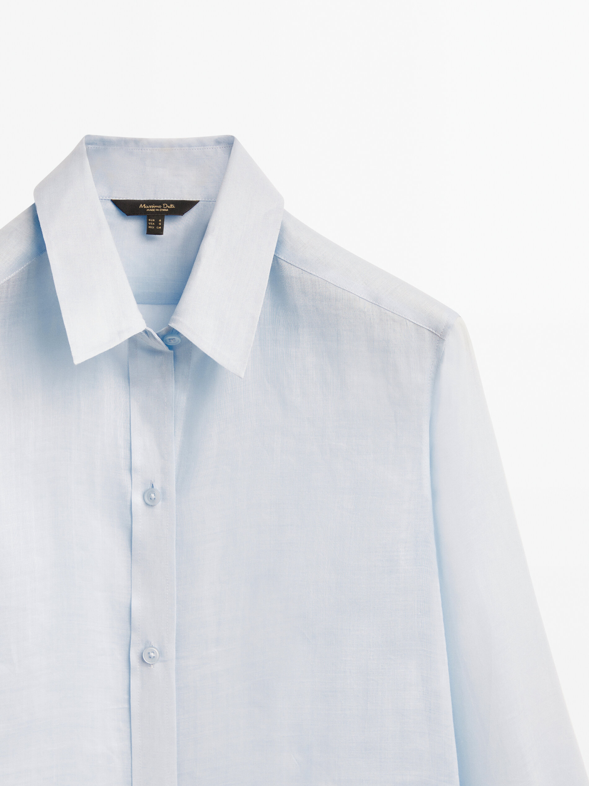 Camisa 100% cobre - CELESTE