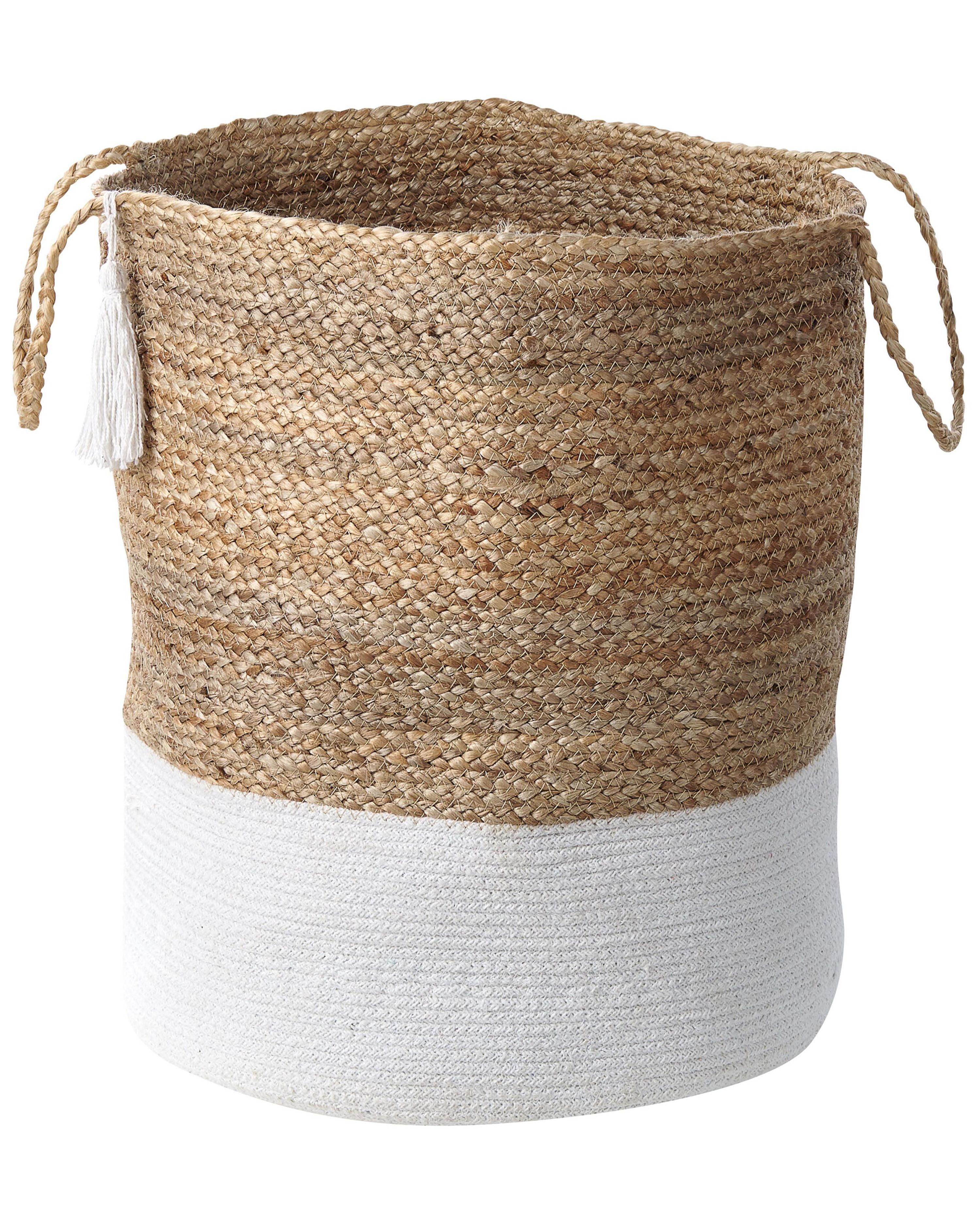 Set van 2 manden GAJAR Jute Wit