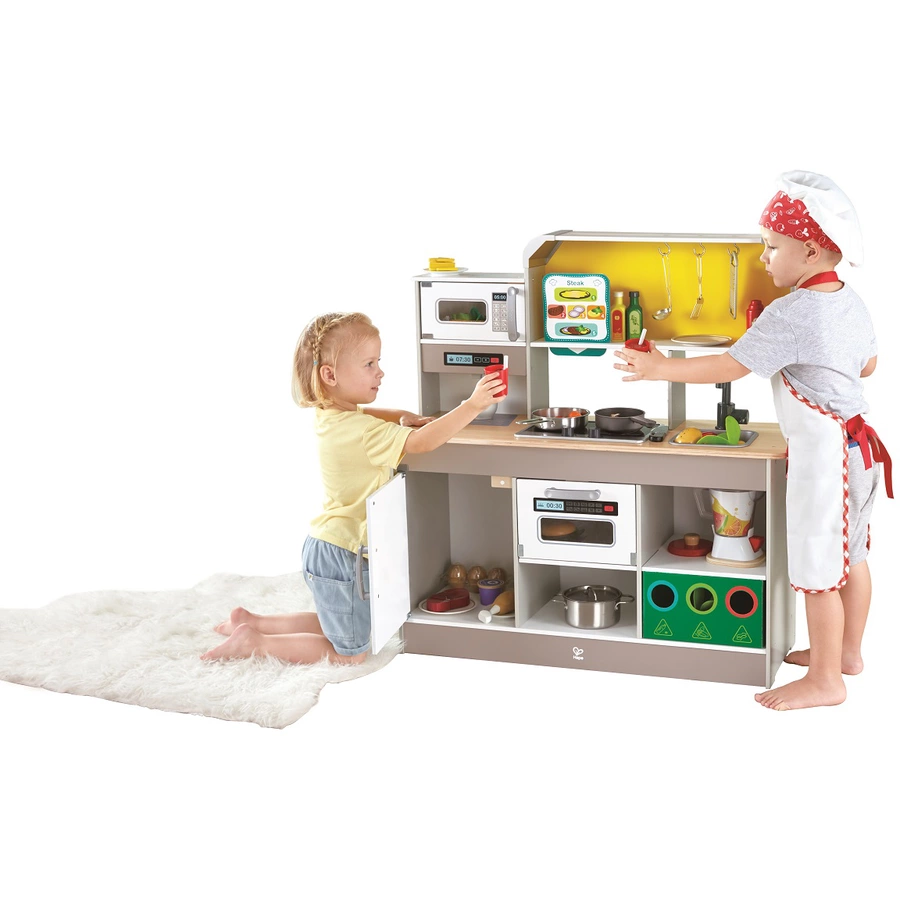 Hape Deluxe Spielküche mit Mikrowelle