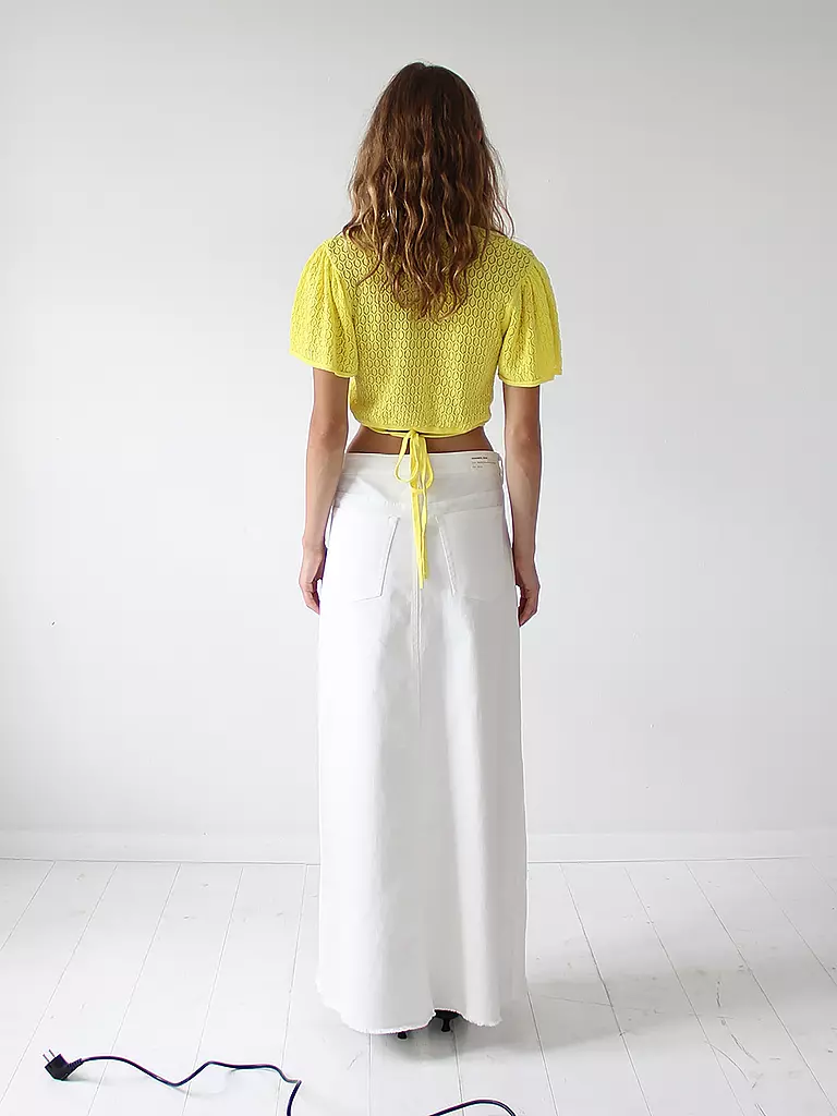 DESIGNERS REMIX Jeansrock creme