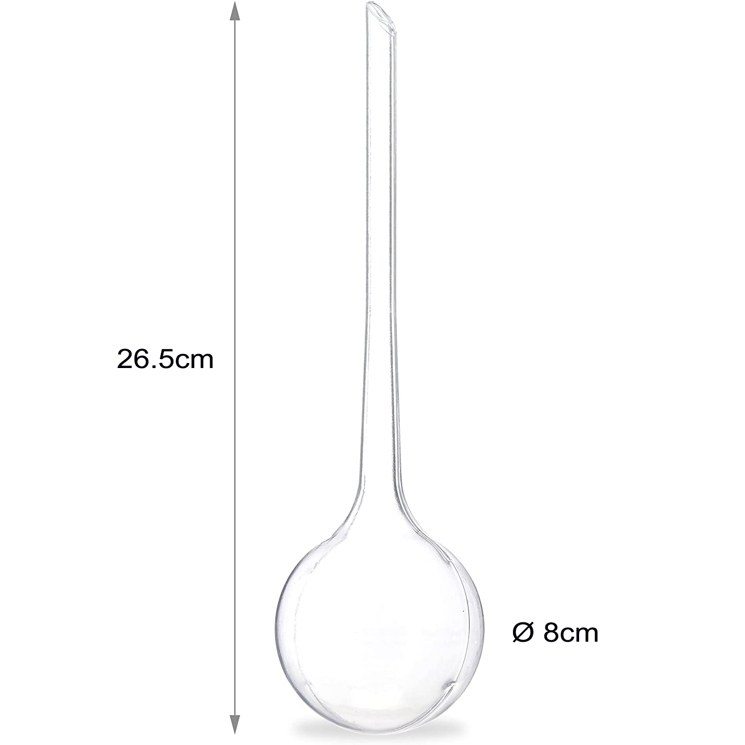 (4er Set) 5x13cm Automatische Pflanzenbewässerungs Kugel (Indoor/Outdoor) - Transparent