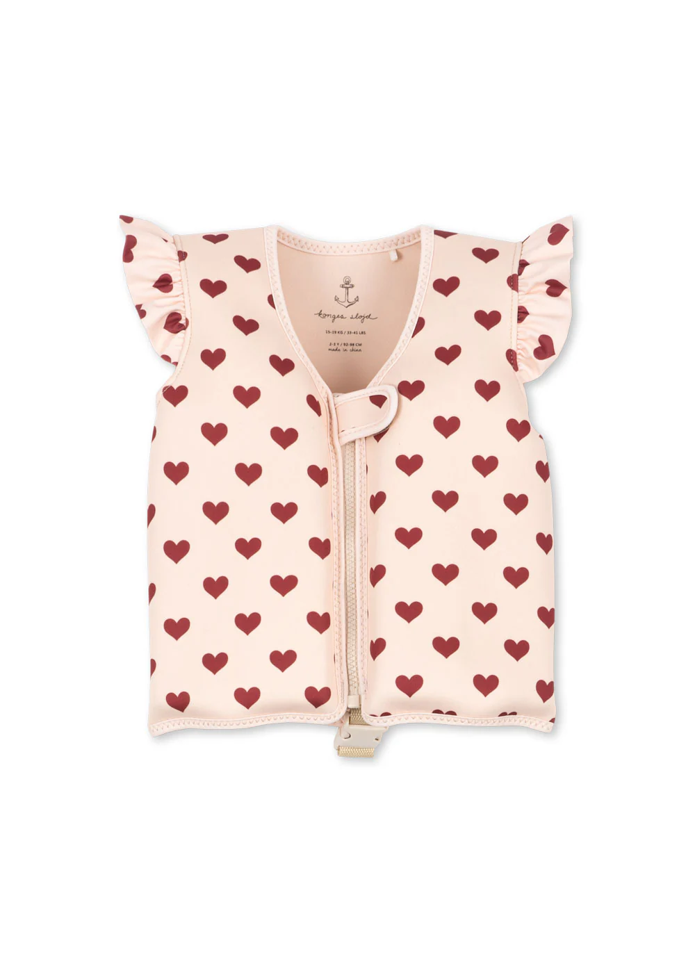 Avery svømmevest - amour rouge - 2-3Y