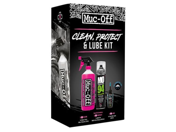 Muc-Off Wash, Protect, Wet Lube Kit