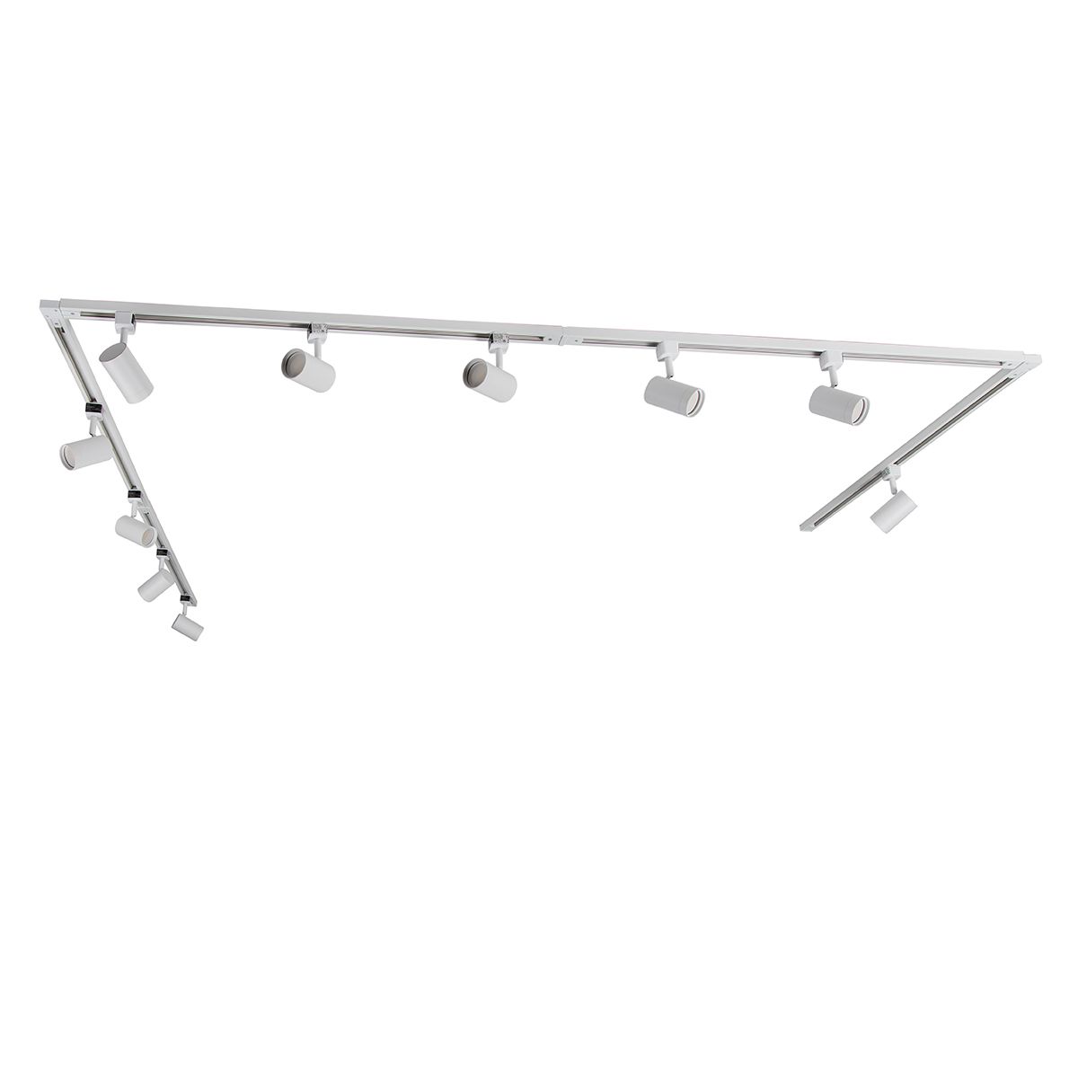 Smart railsysteem met 10 spots wit 1-fase incl. 10 Wifi GU10 50mm - Iconic Jeana