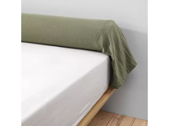 OUREA - Taie de Traversin 85x185cm Gaze de Coton Romarin