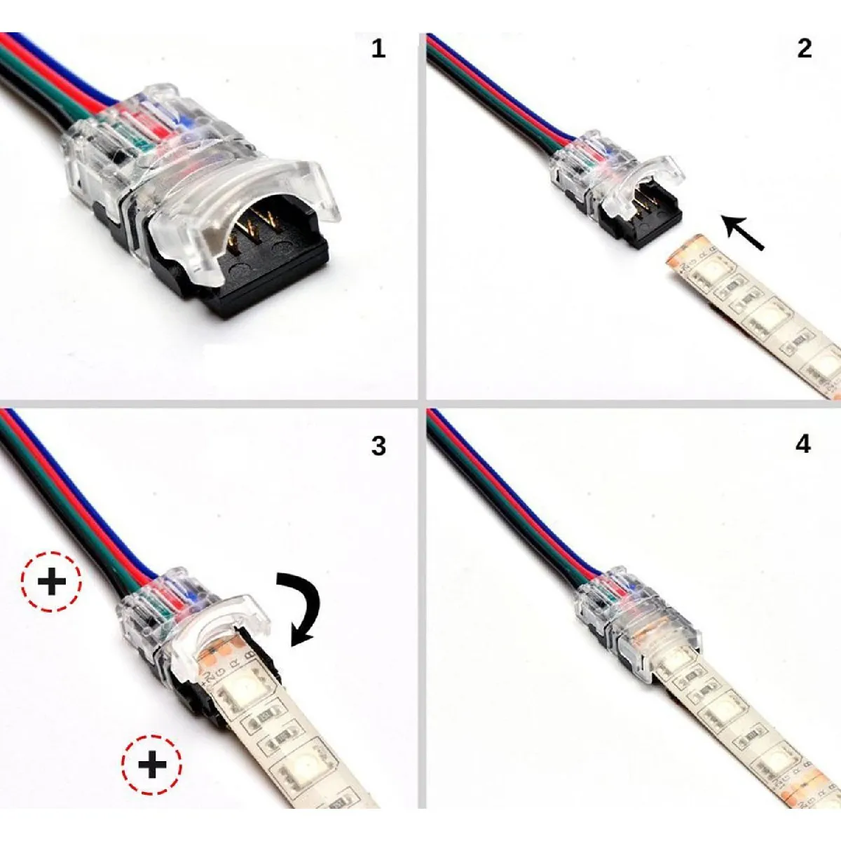 Ledkia Connecteur HIPPO Câblé LED