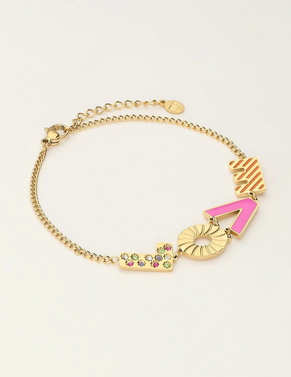 My Jewellery Armband love pink MJ10191