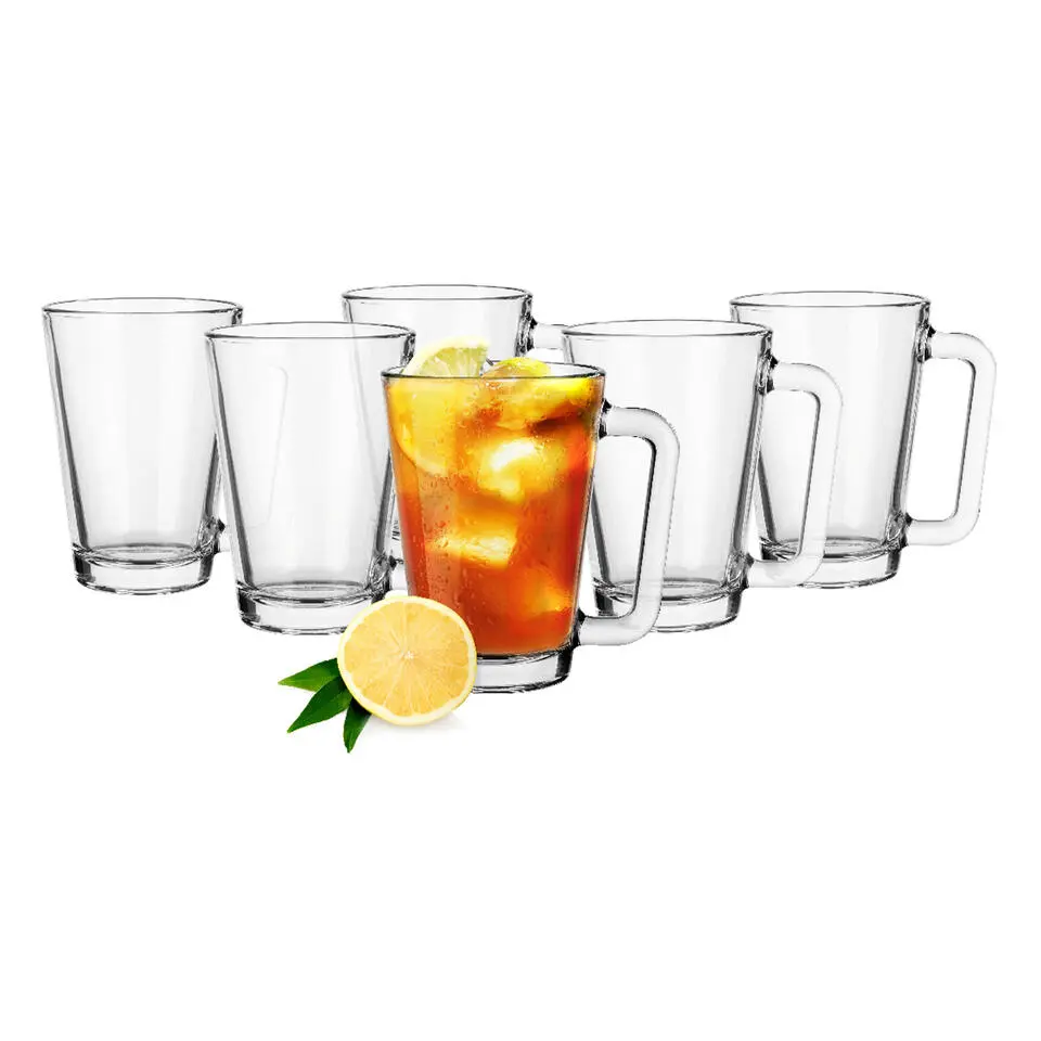Glasmark Theeglazen/koffie glazen Toscane - glas - 6x stuks - 250 ml