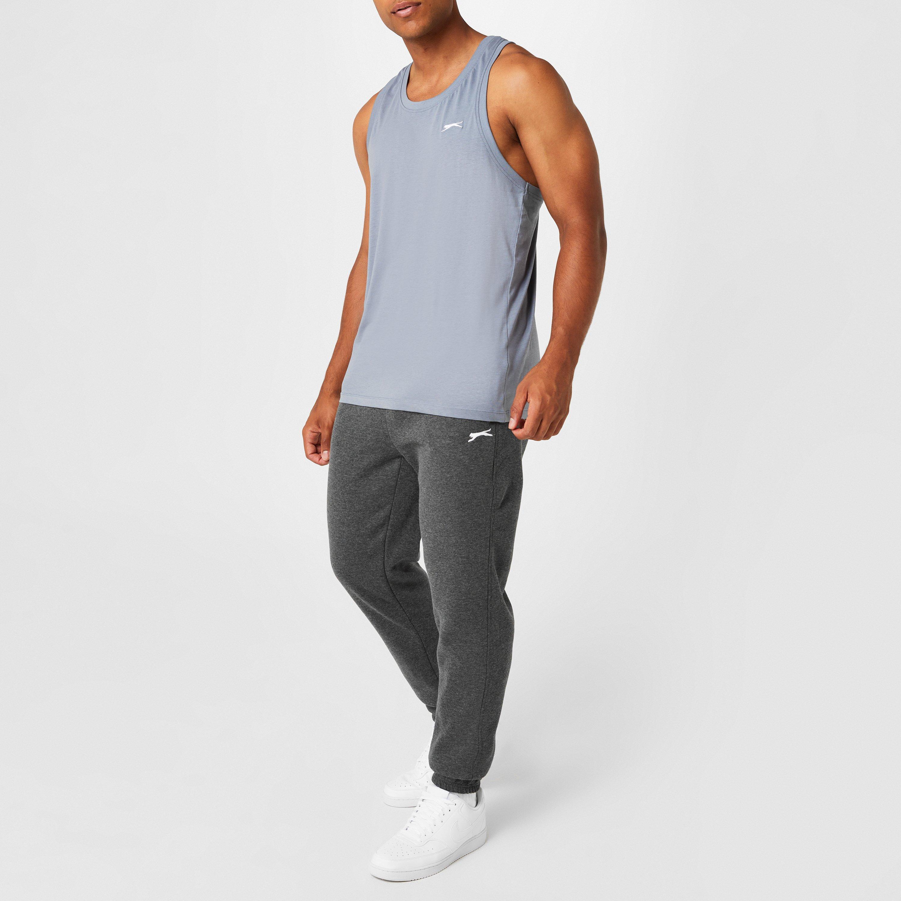 Slazenger Cuffed Fleece Jogging Pants Mens