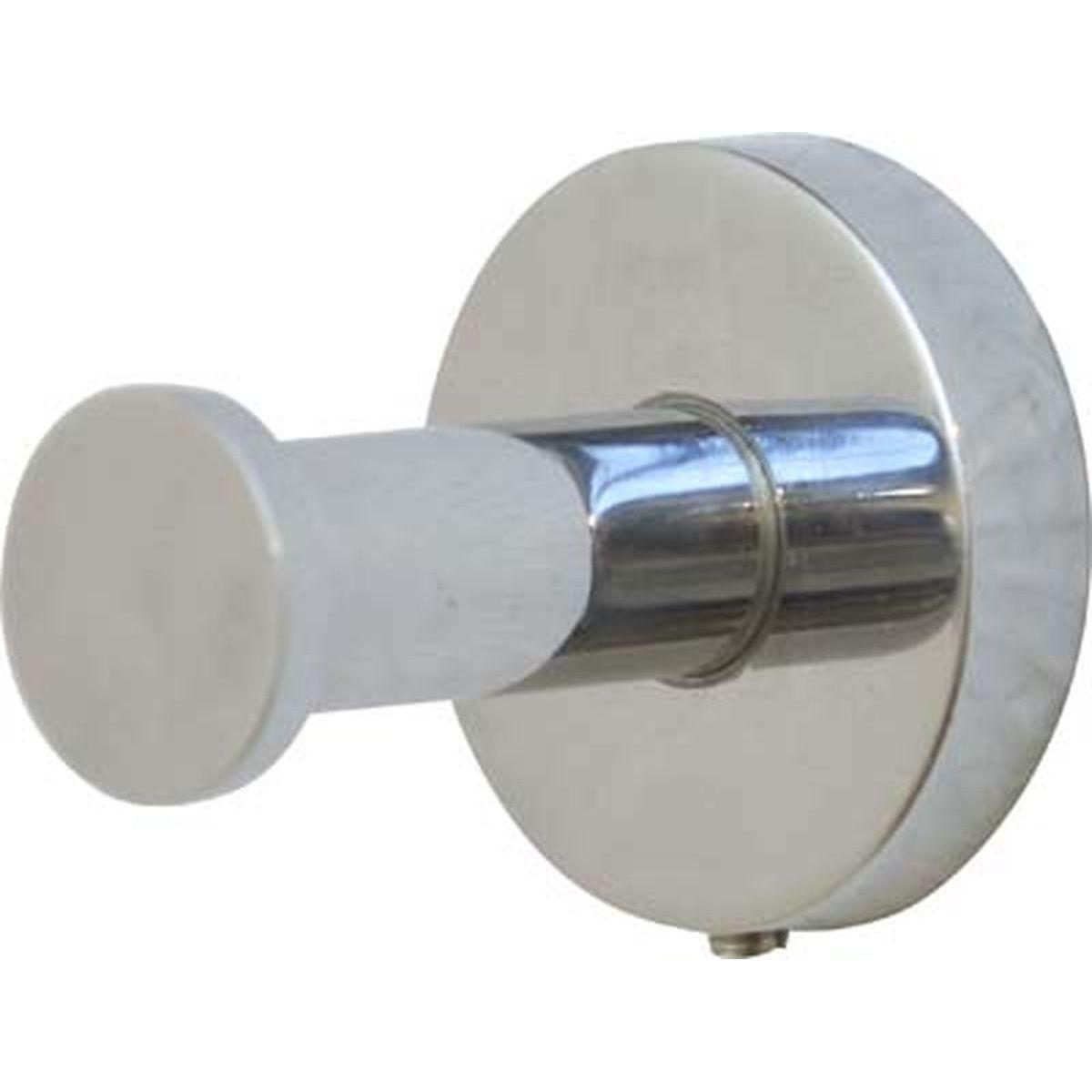 PATERE A FIXER ZAMACK  ACIER INOXYDABLE  CHROME