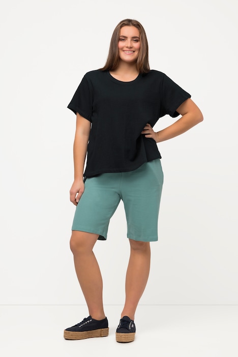 T-Shirt, Rundhals, Halbarm, Biobaumwolle