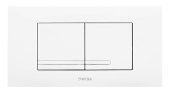 Wisa XT bedieningsplaat Kantos DF 20.8x11.1cm kunststof glanschroom