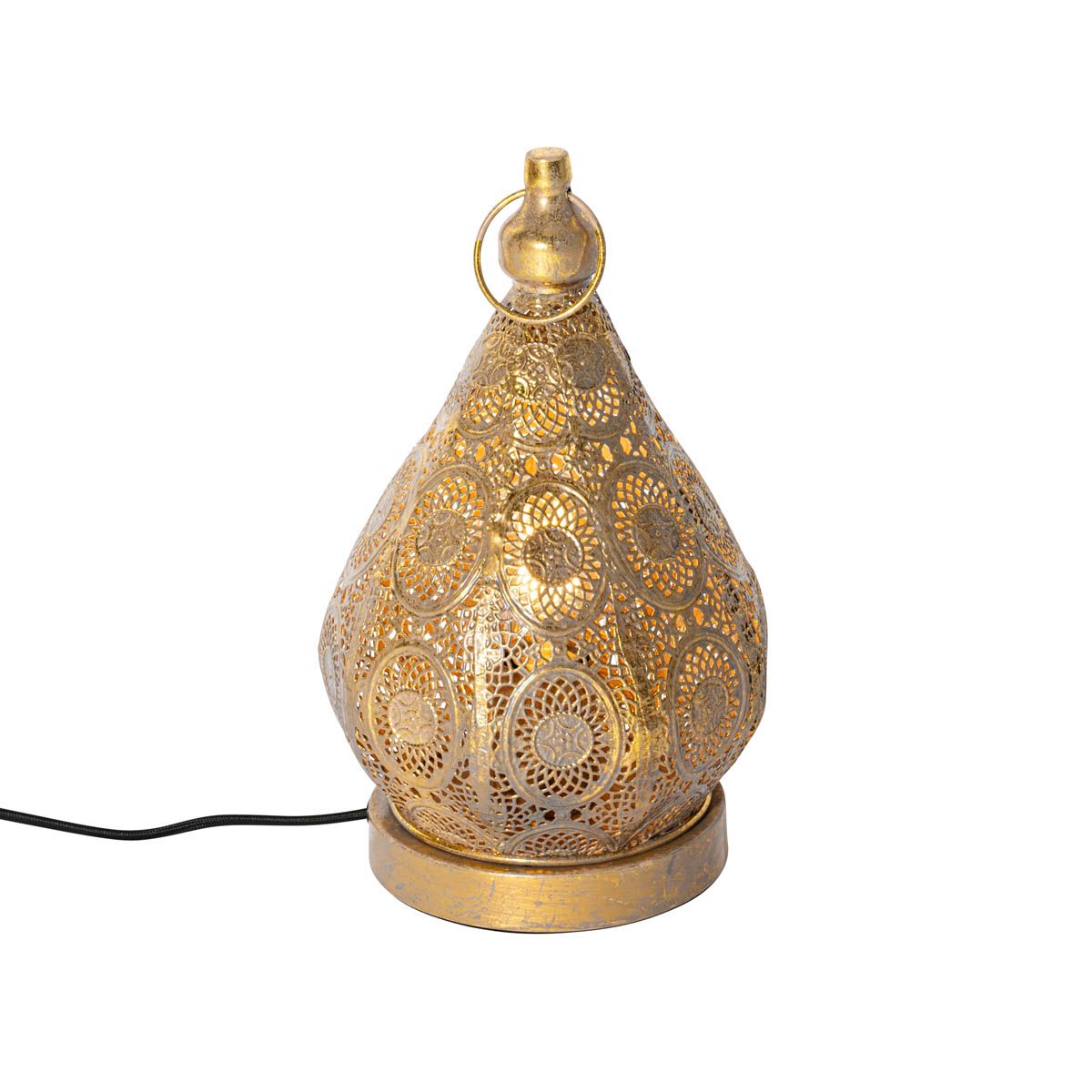 Oosterse tafellamp goud 19 cm - Mowgli