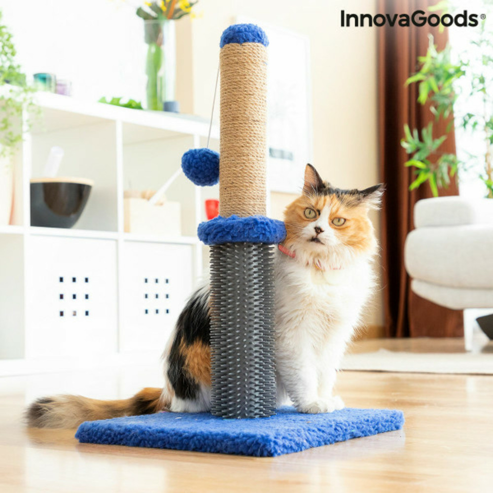 Griffoir massant avec balle pour chat miausage