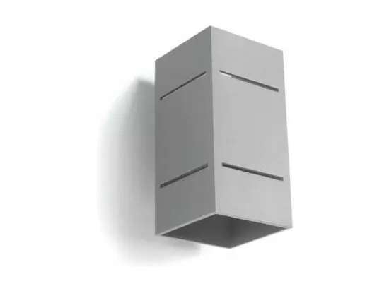 Sollux BLOCCO Plafonnier à 1 lumière, gris, G9