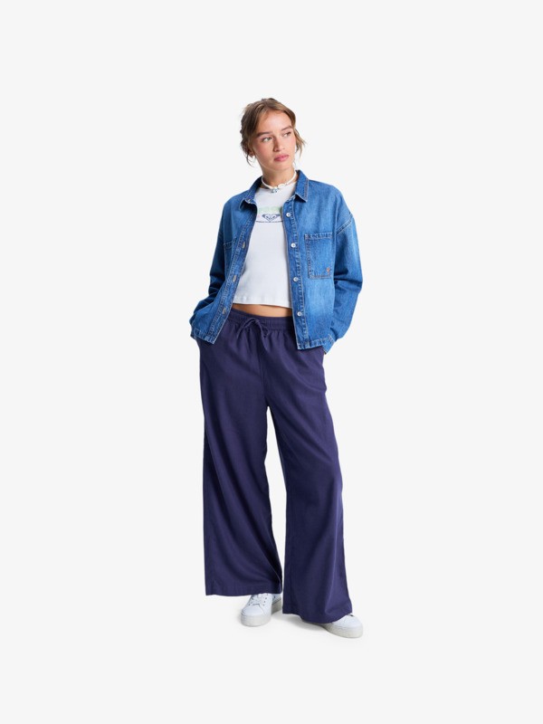Lekeitio Break Mid Pantalon souple Bleu Femme