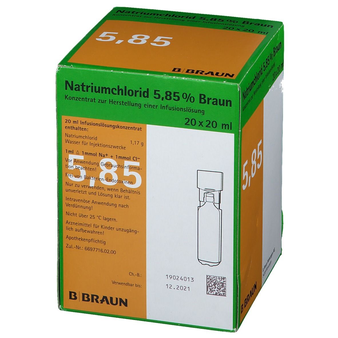 Natriumchlorid 5,85 % Braun Mini-Plasco® connect