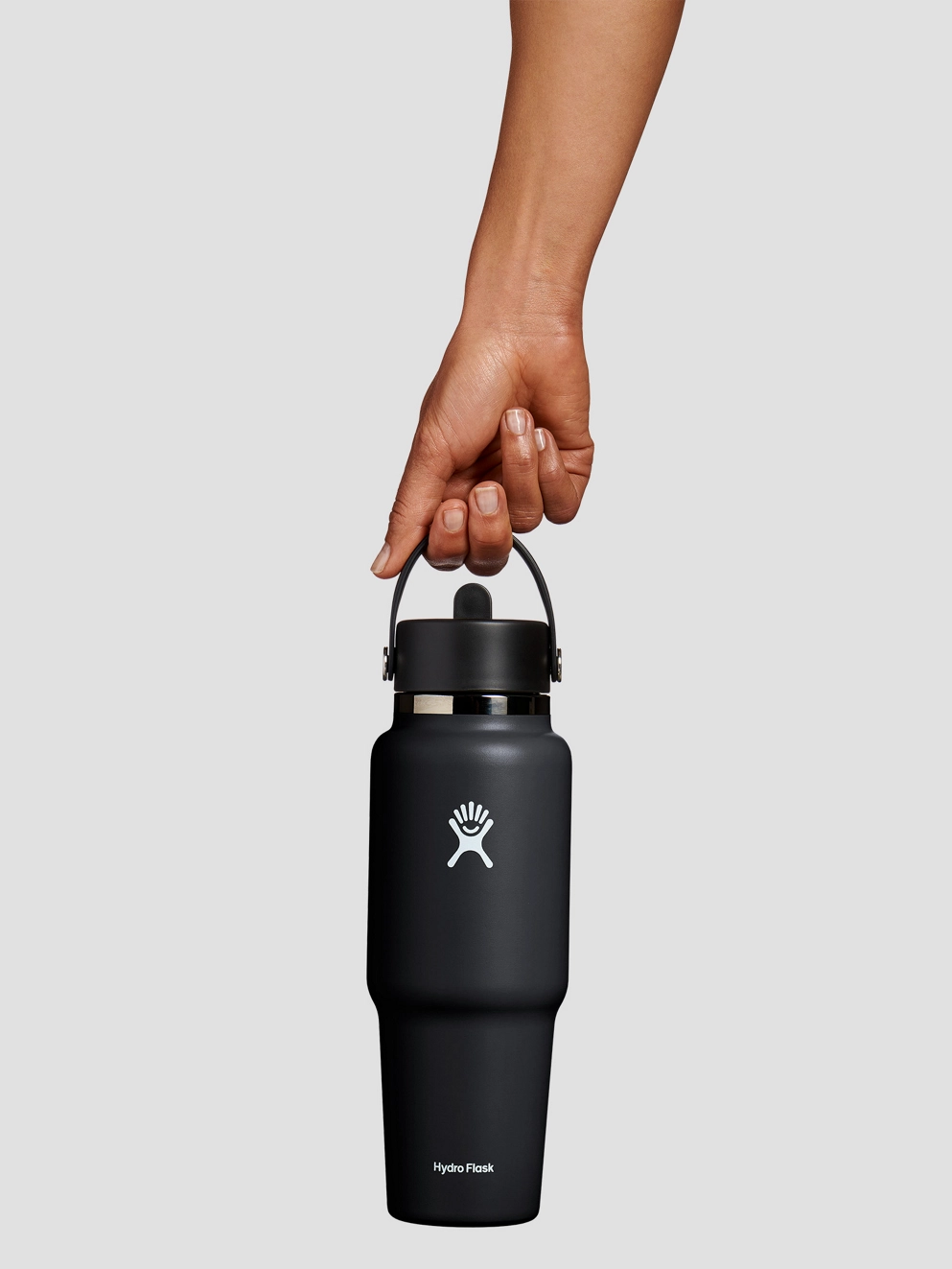 Hydro Flask 32Oz Wide Flex Straw Travel Bottle black