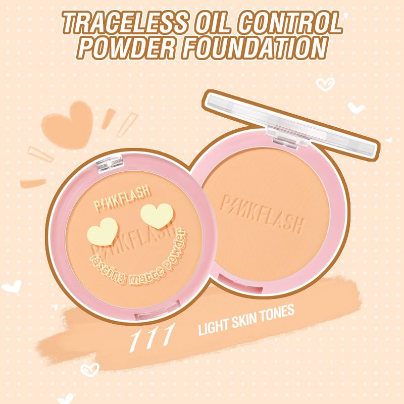 PINKFLASH - Lasting Matte Pressed Powder - 3 kleuren