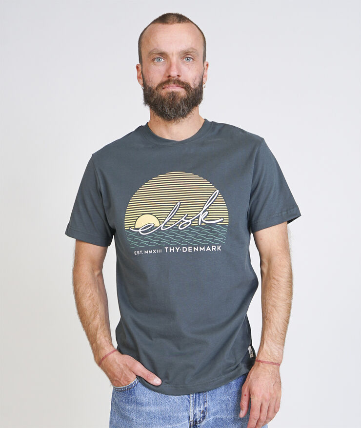 ELSK SUNSIGN MEN'S BRUSHED T-SHIRT Stone green