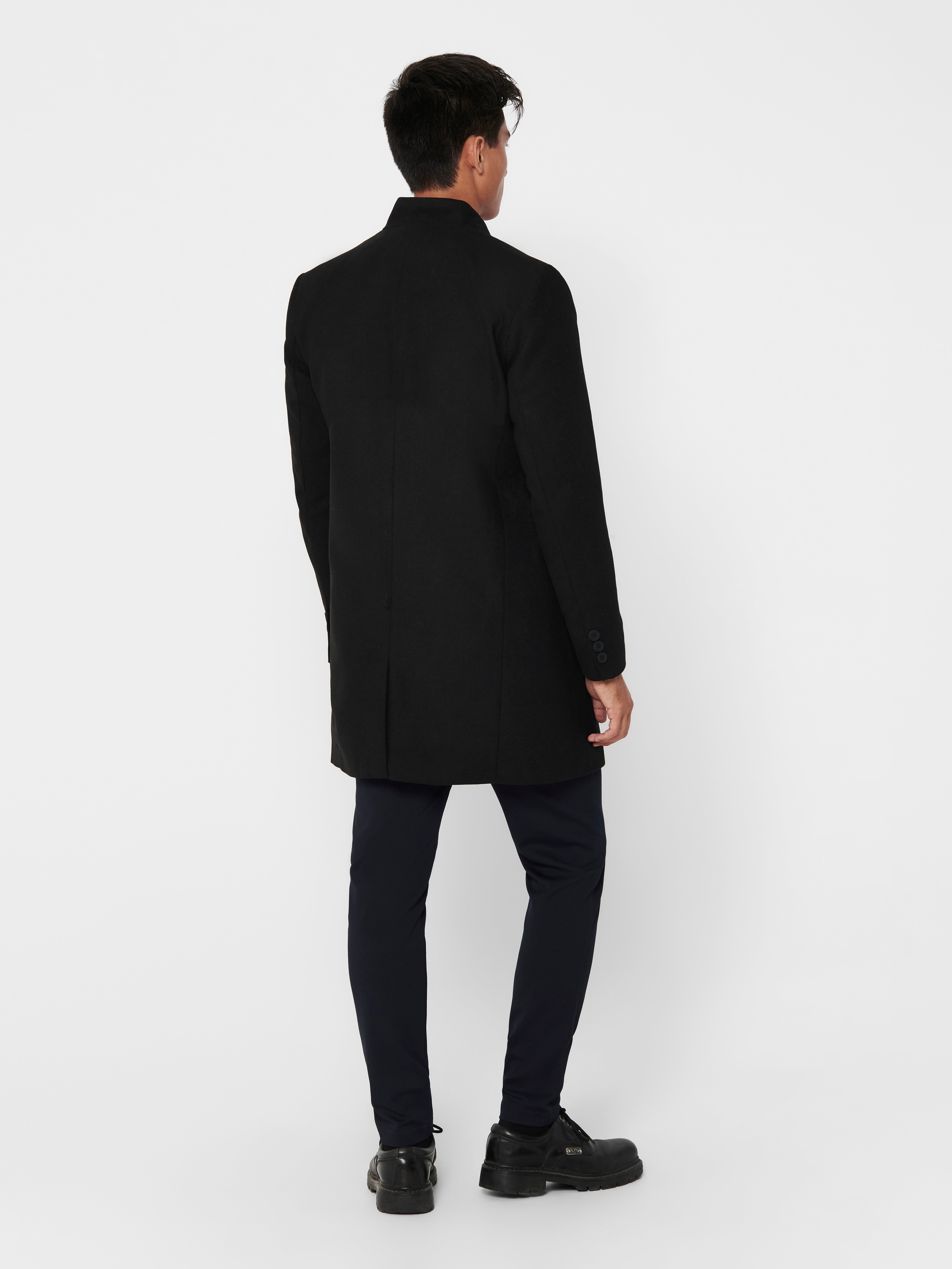 ONSMALIK Trenchcoat Black