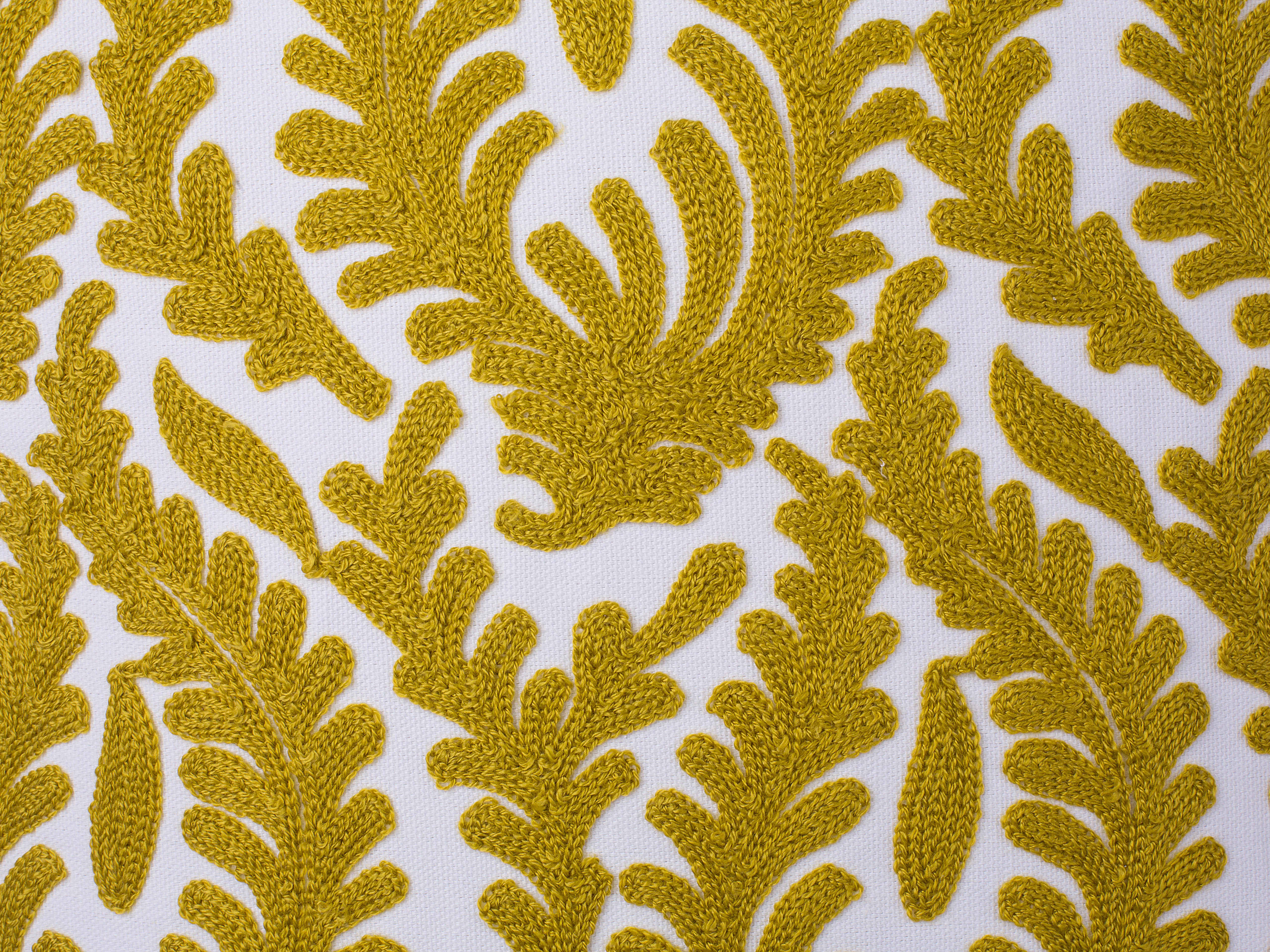 Set van 2 sierkussens PRIMULA Katoen 45 x 45 cm Mosterdgeel ikat