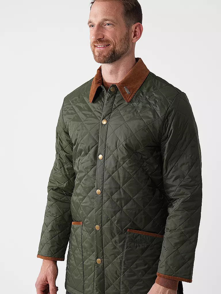 BARBOUR Leichtsteppjacke LIDDESDALE  olive