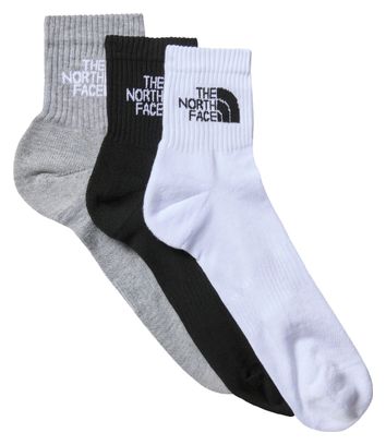 Chaussettes Courtes Unisexe The North Face Multi Sport Gris/Blanc/Noir (3 Paires)