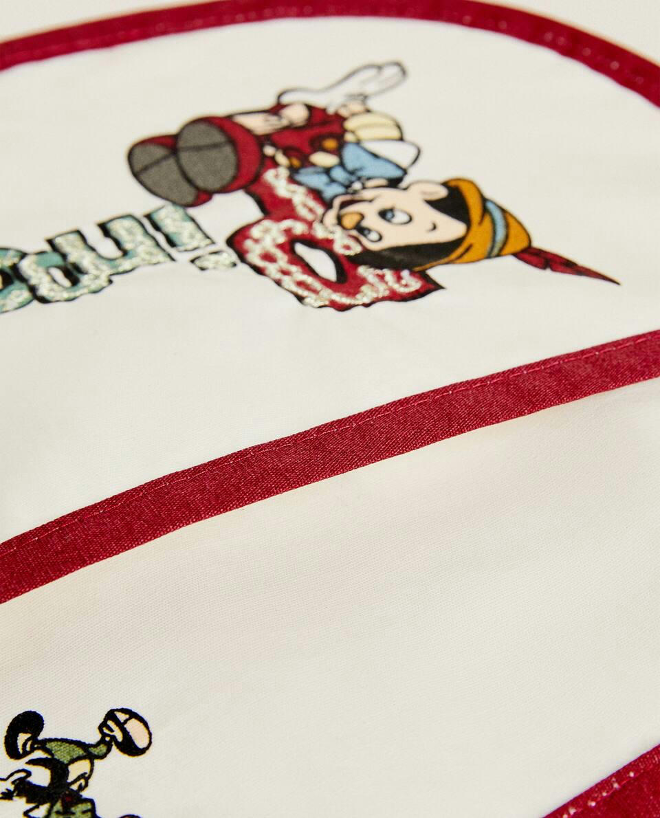 BABADOR INFANTIL DE NATAL DO PINÓQUIO DA DISNEY, REVESTIDO DE RESINA