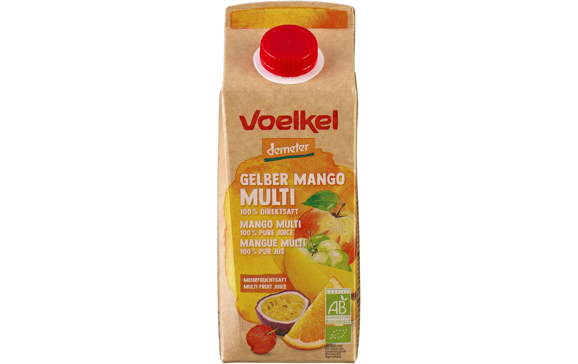 Bio Demeter Mango Multi Mehrfruchtsaft 750 mlBio-zertifizierter Multifruchtsaft