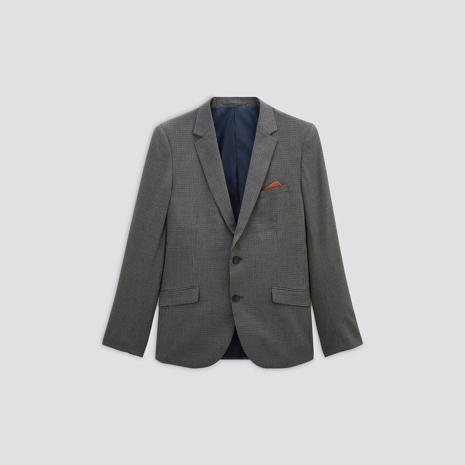 Veste slim motif pied de puce Multicolore