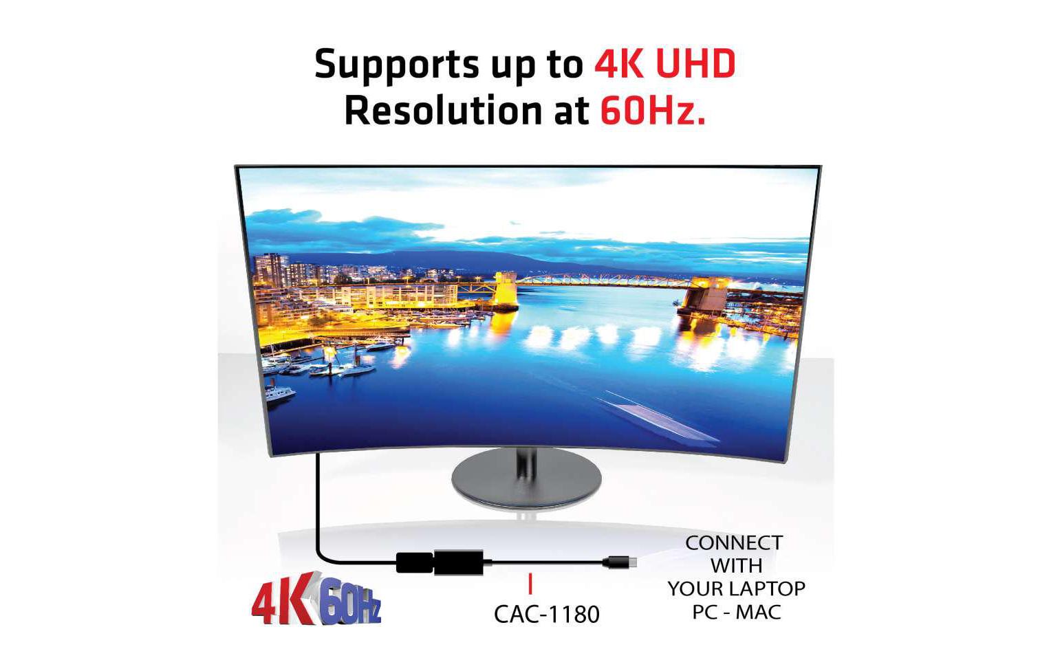 Adapter Mini DP 1.4 - HDMI 2.0 HDR, 4K aktiv