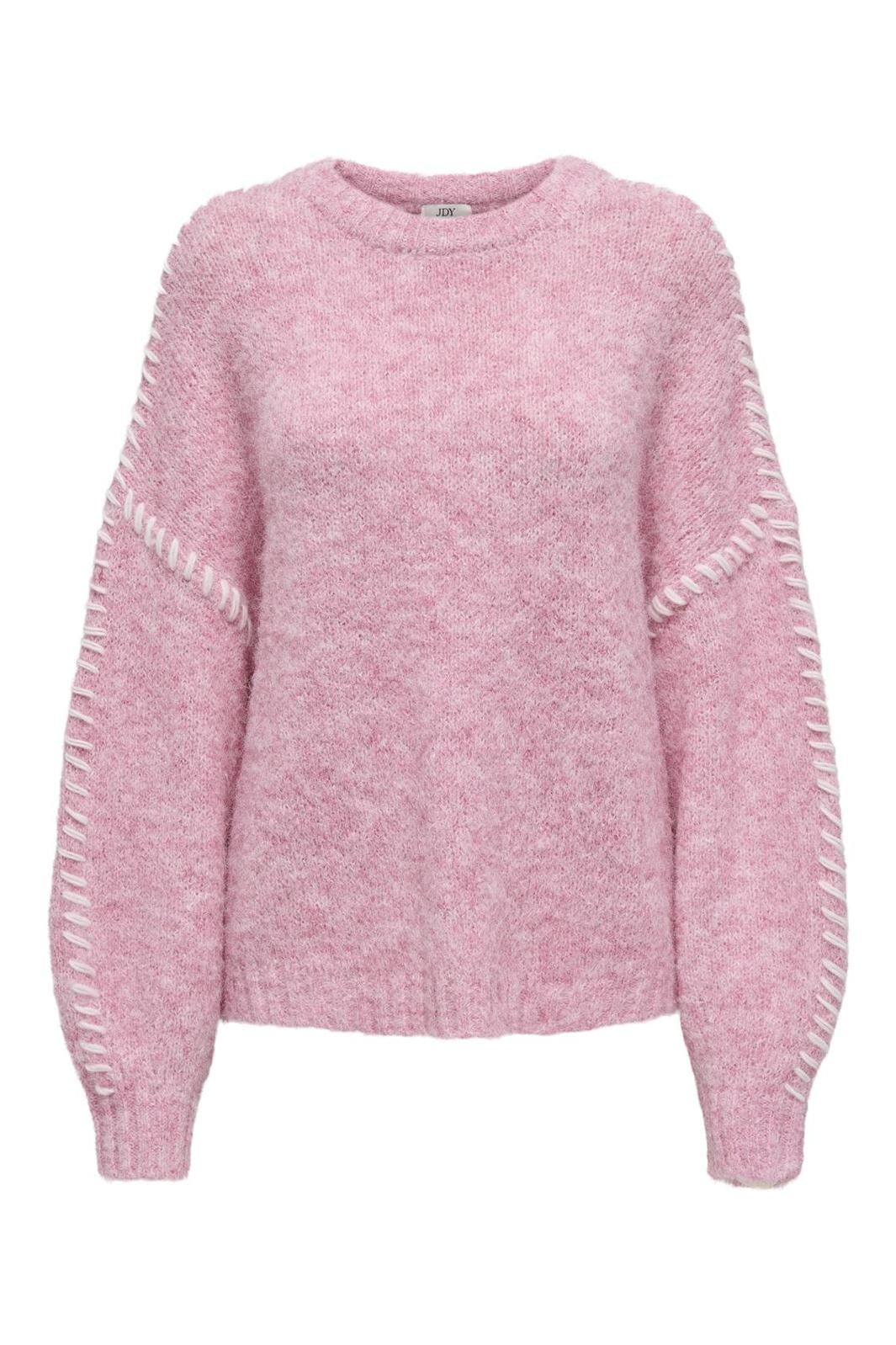 JDY Jdyzoey Life L/S On Stitch Pull Knt 15336758 4743312 lilac sachet w birch stitch