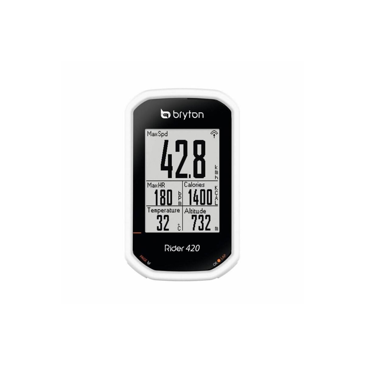 Silikon deksel Bryton Rider 420 T - Hvit