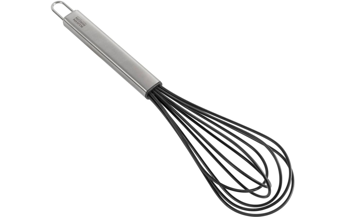 Schwingbesen Essential, gross Schwarz/SilberSchwingbesen aus Edelstahl und Silikon