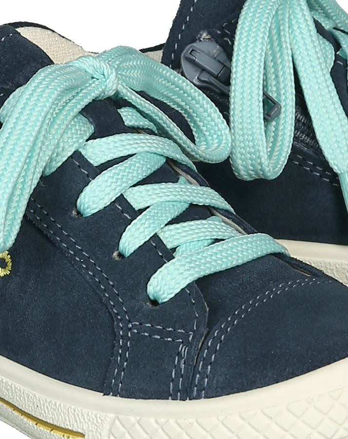 Schnürschuhe TENSY - BLUMEN in blau