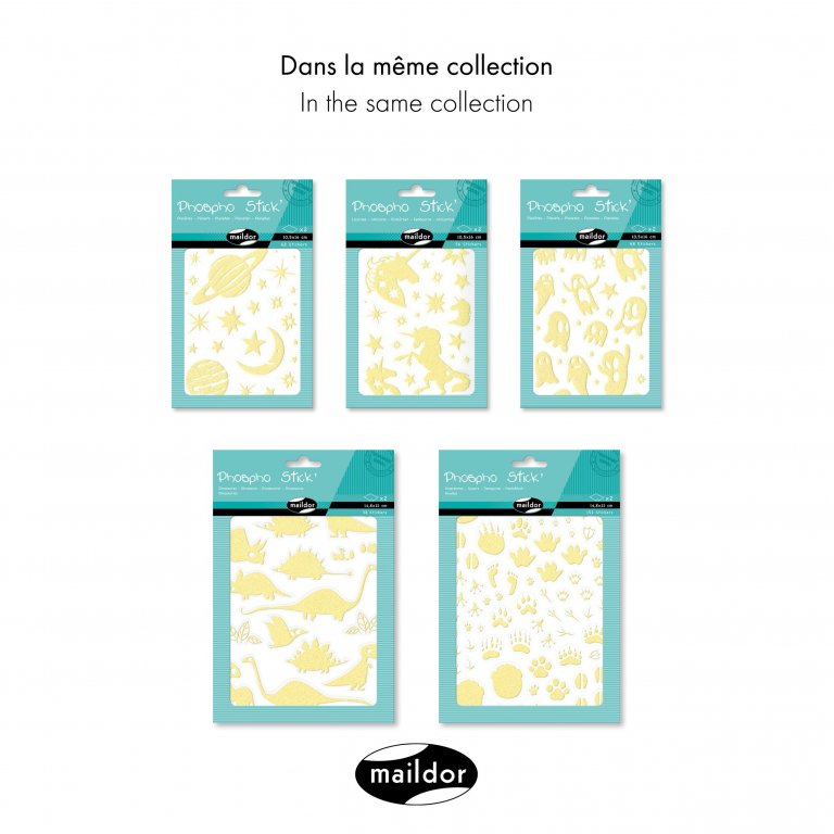 Stickerpackung phosphoreszierend