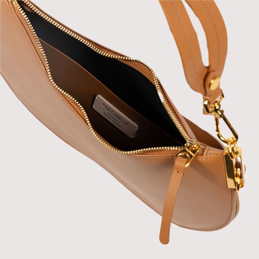 Coccinelle Sunup Medium Skuldertaske, Cuir/Noir