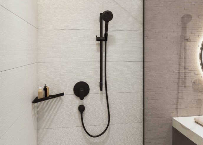 Hansgrohe AddStoris shampoohouder zwart mat