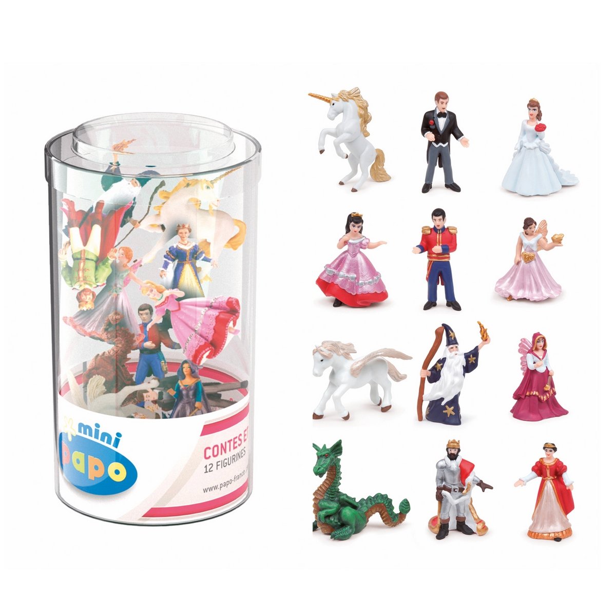 Tube de 12 figurines Monde enchanté Mini PLUS