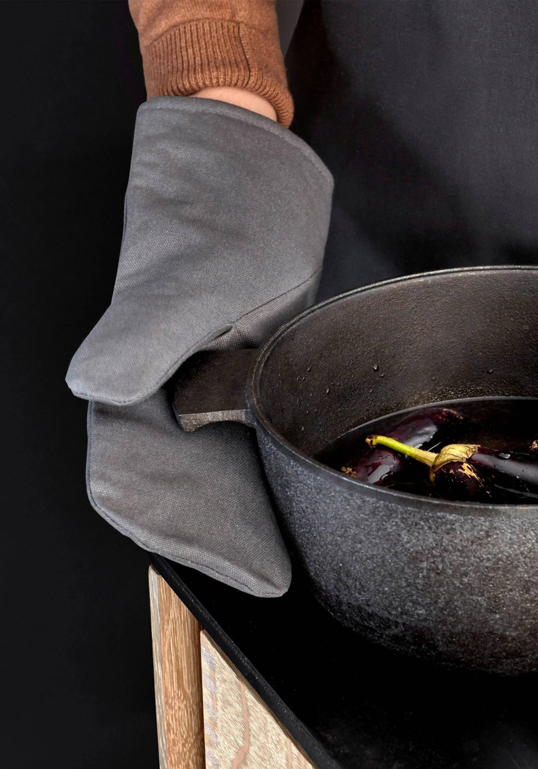 The Organic Company Ofenhandschuhe Oven Mitts Dark Grey