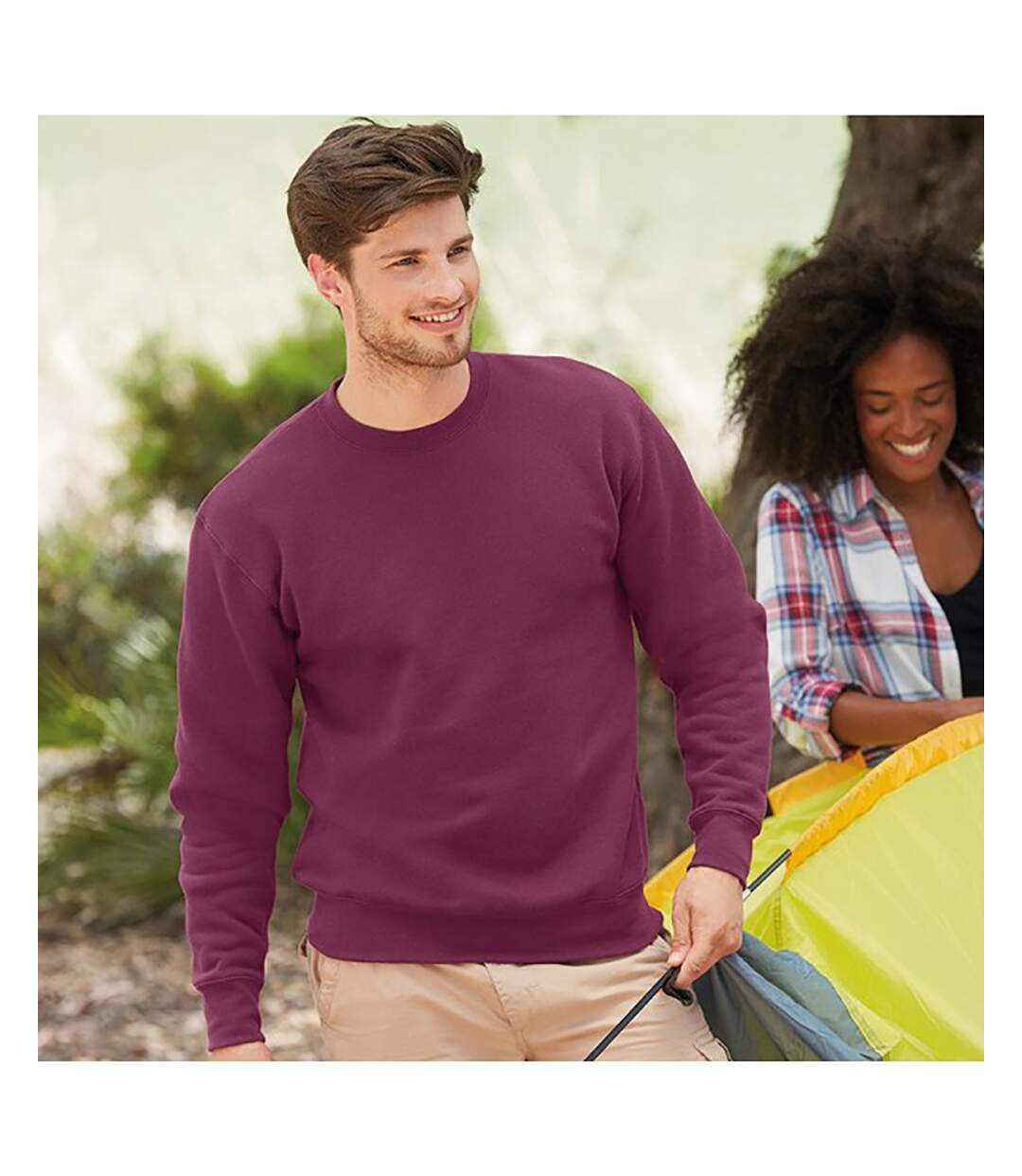 Fruit Of The Loom - Sweatshirt - Homme (Bordeaux) - UTRW3159