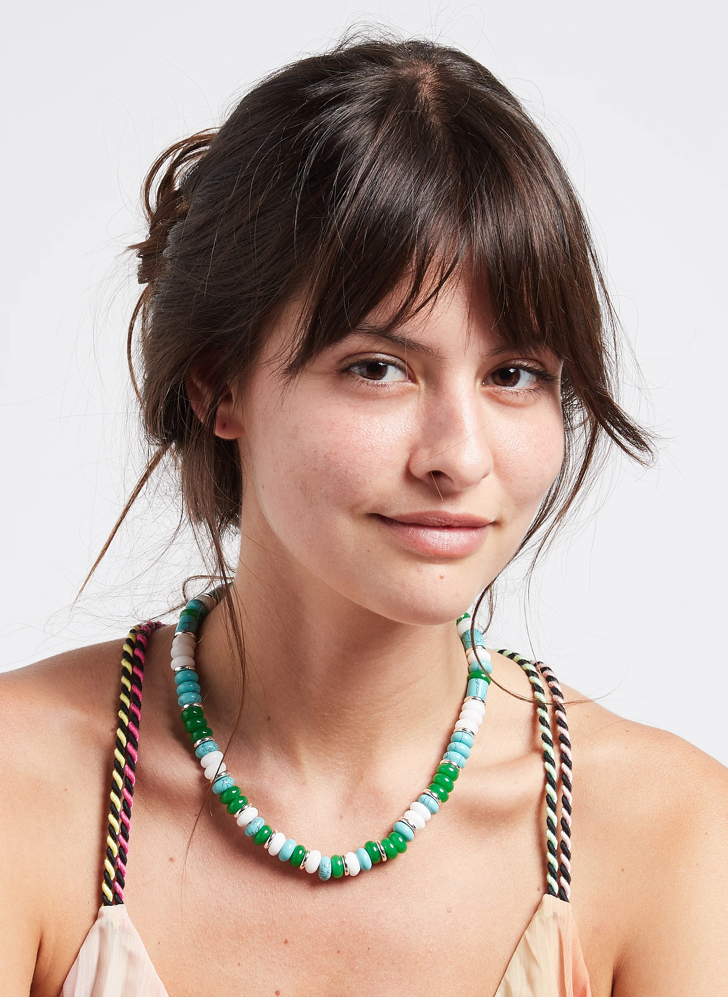 AVA - Collier à perles d'Agate | Multicolore