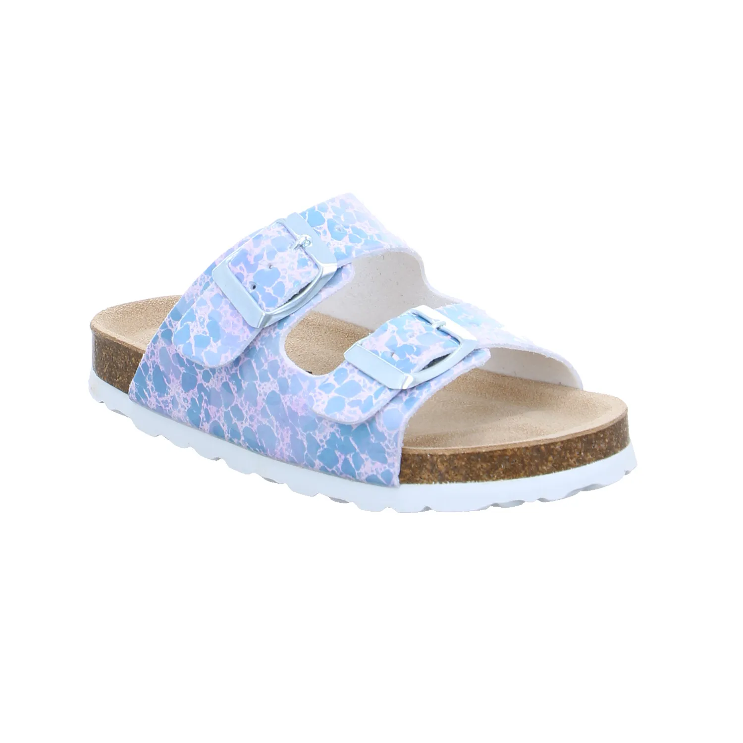 BIOLife Kinder-Pantolette Flieder Lederimitat  Unisex