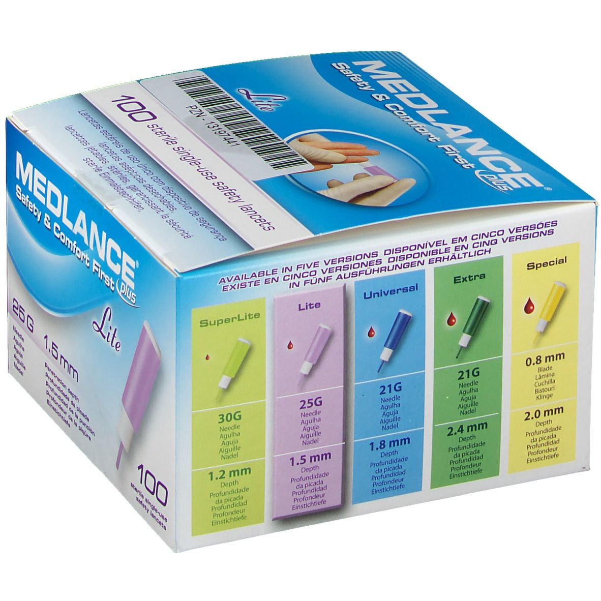 MEDLANCE® plus Lite Sicherheitslanzetten 25 G