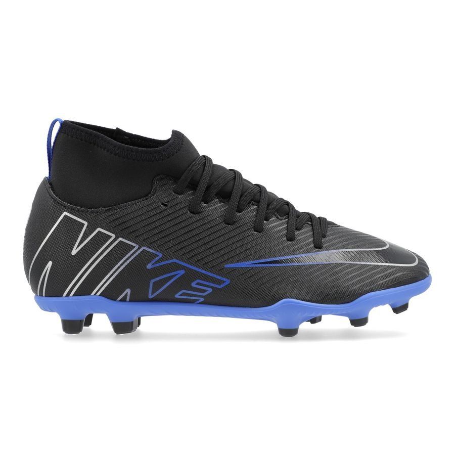 Nike Mercurial Superfly 9 Club MG Shadow - Noir/Chrome/Bleu Enfant