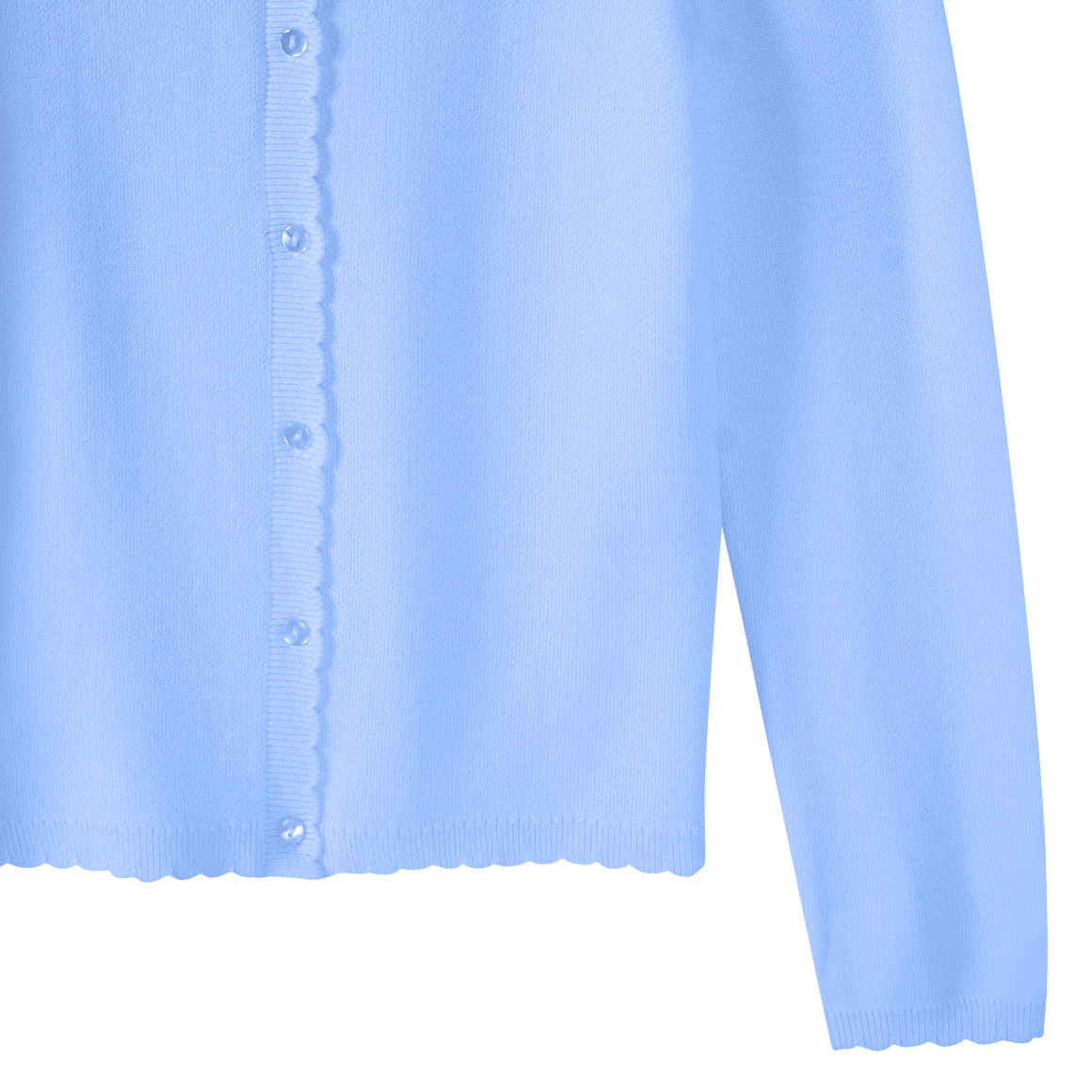 Yigga Mädchen Cardigan mit Knopfleiste hellblau