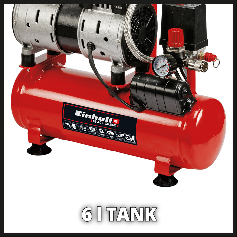 Einhell TE-AC 6 Silent Compressor 6L