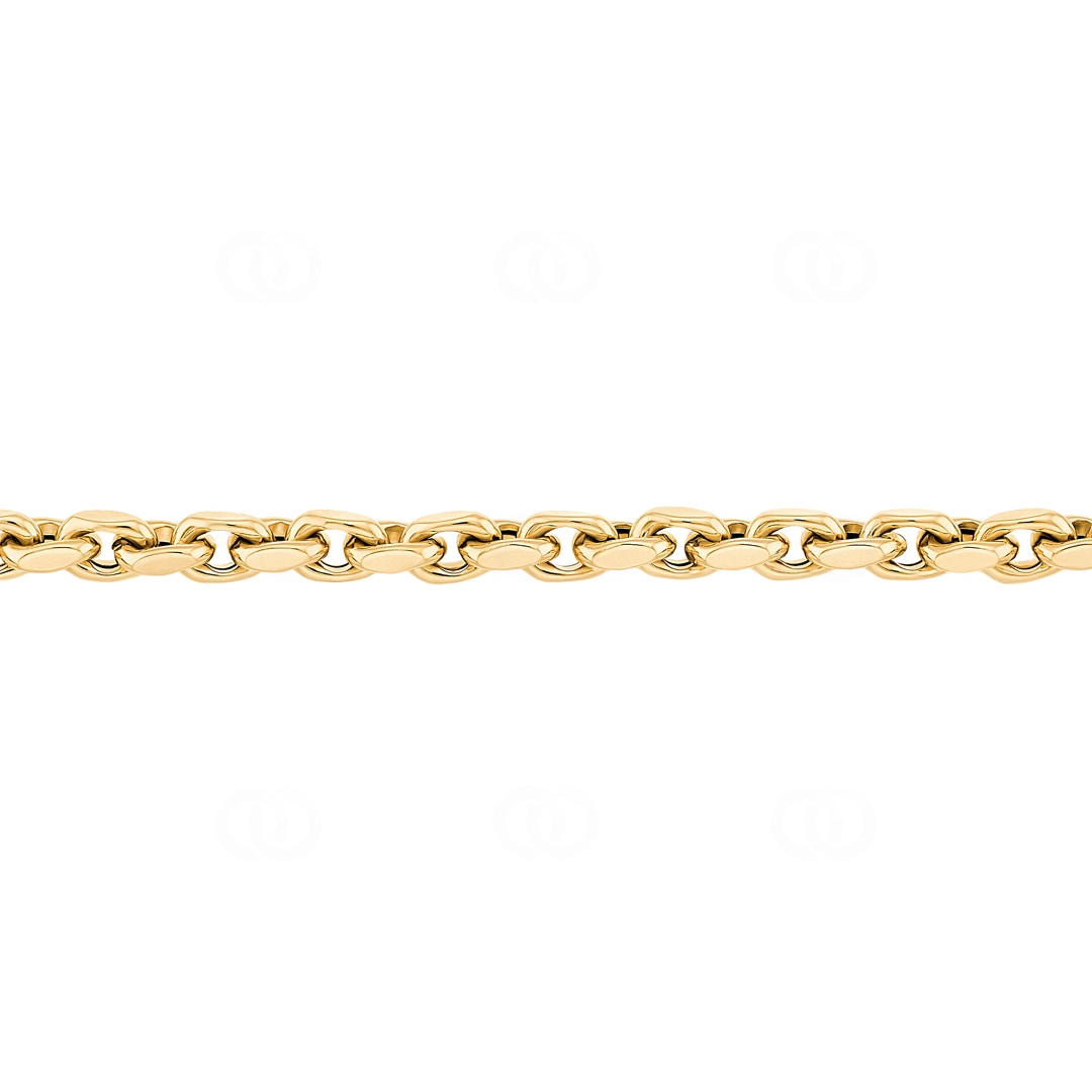 5.4mm Ankerkette 750/18 K Gelbgold halbmassiv