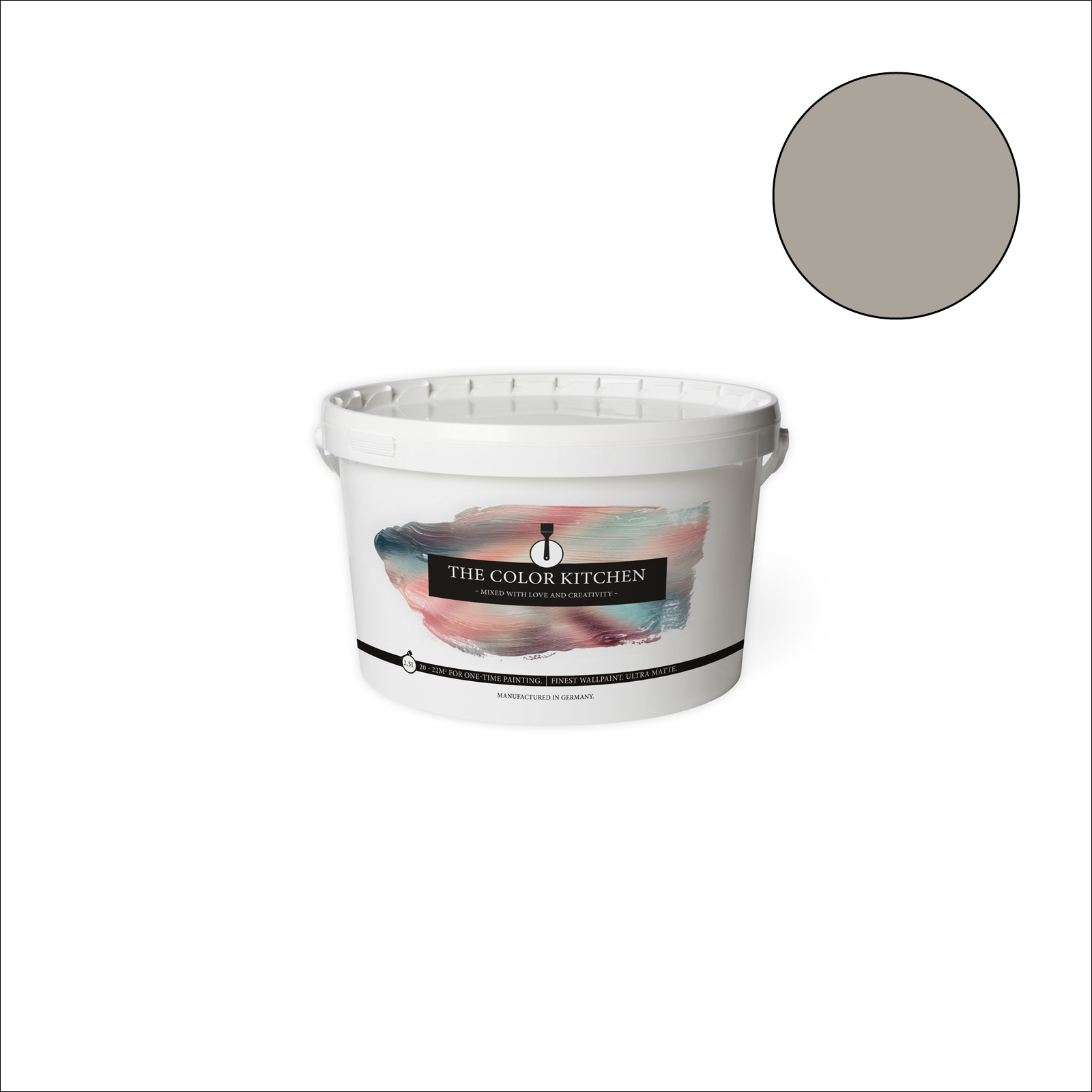 The Color Kitchen Wandfarbe Grey Pumpkin - taupe matt - 2,5 Liter